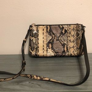 Coach crossbody, EUC, snakeskin pattern